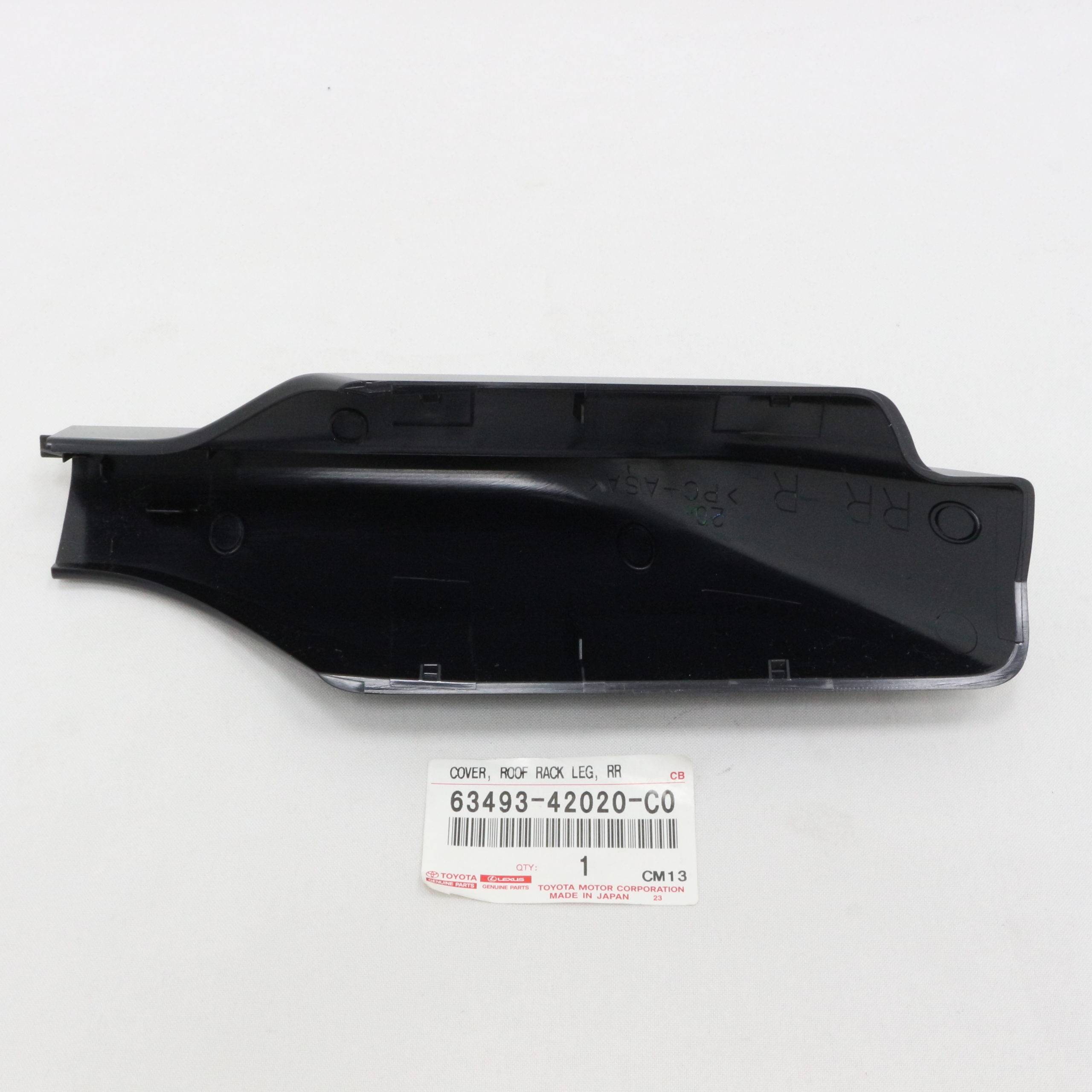 Toyota RAV4 2006-2012 Roof Rack Rail Cover Leg Rear Right RH Passenger  Black 63493-42020-C0 - PartsRev